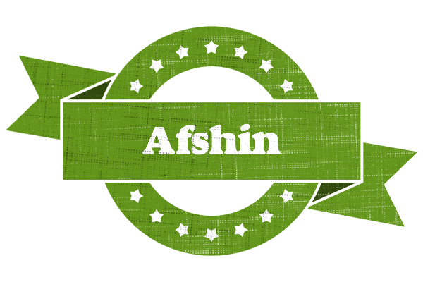 Afshin natural logo