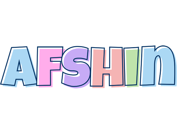 Afshin pastel logo