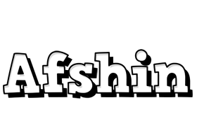 Afshin snowing logo