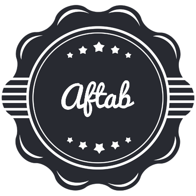 Aftab badge logo