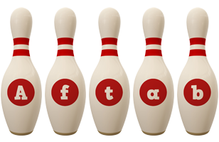 Aftab bowling-pin logo