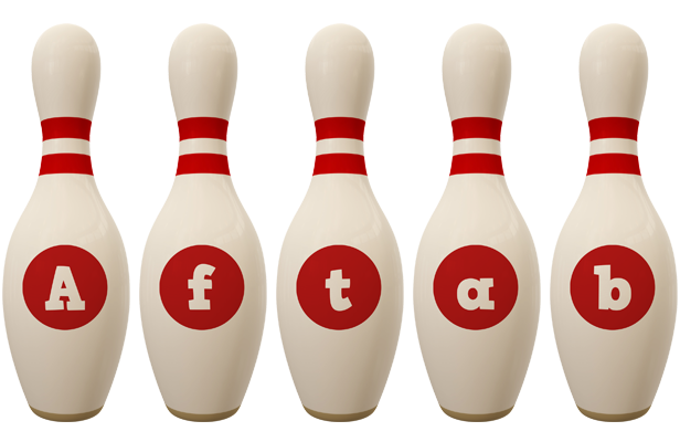 Aftab bowling-pin logo