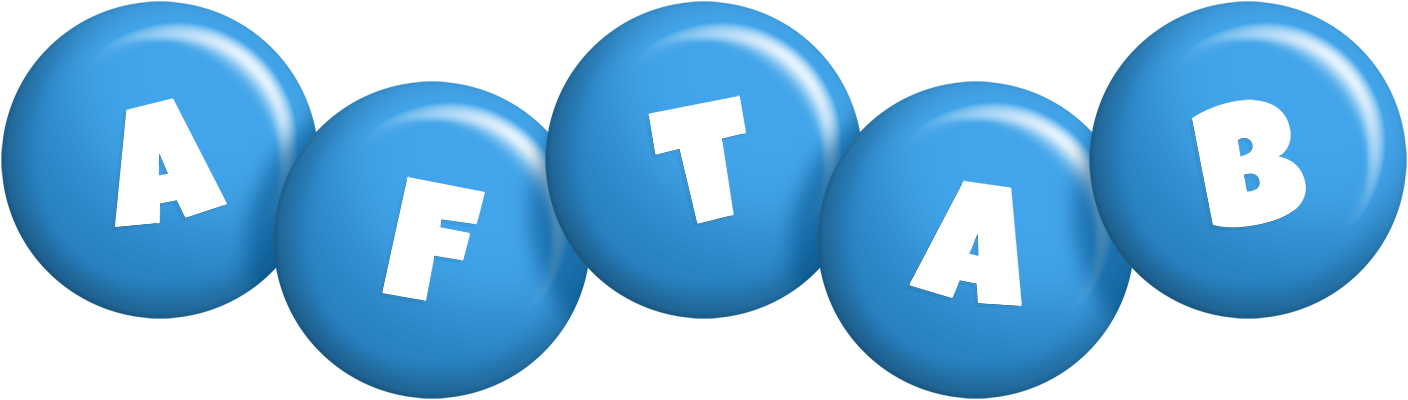 Aftab candy-blue logo
