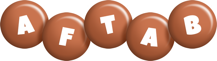 Aftab candy-brown logo