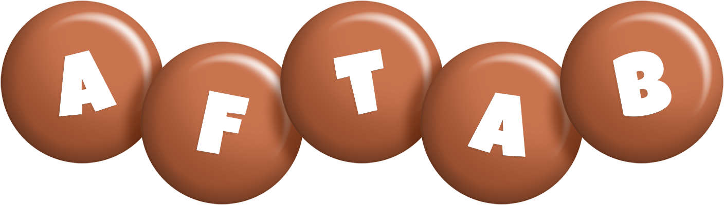 Aftab candy-brown logo