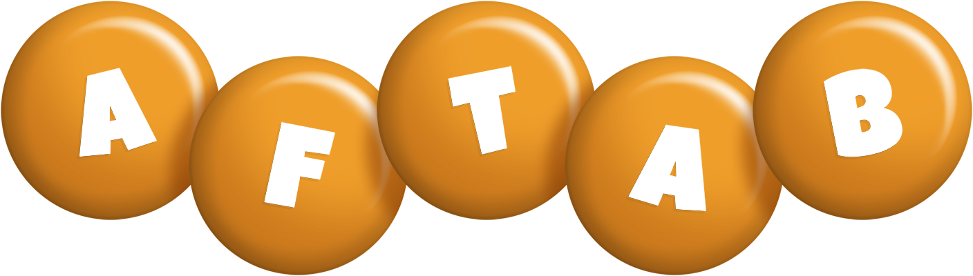 Aftab candy-orange logo