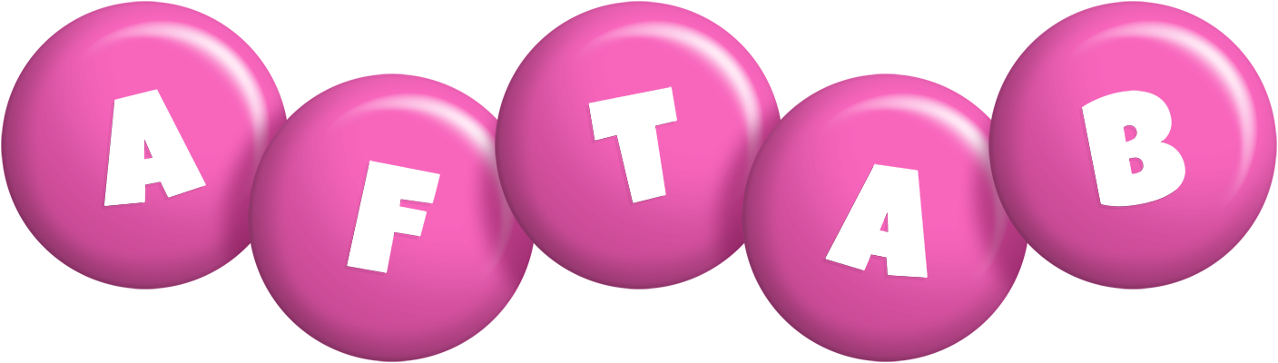 Aftab candy-pink logo