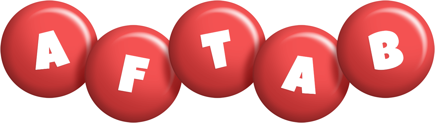 Aftab candy-red logo