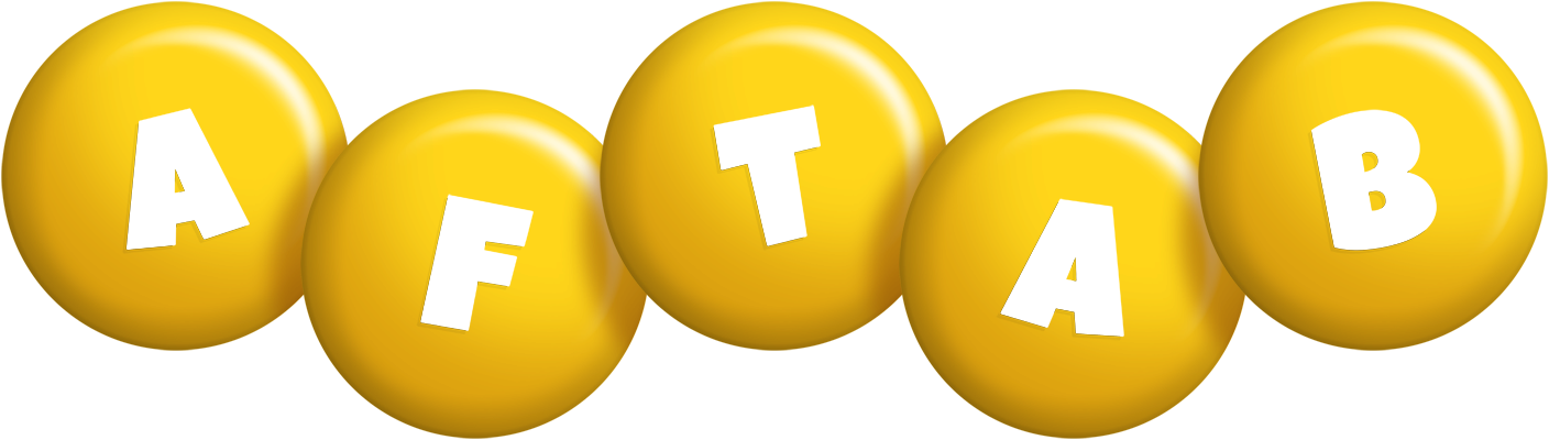 Aftab candy-yellow logo