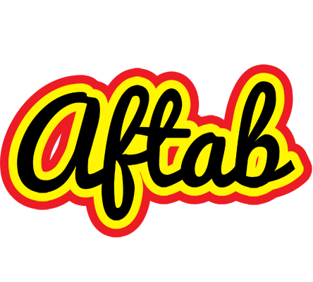 Aftab flaming logo