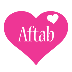Aftab love-heart logo