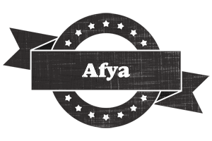 Afya grunge logo