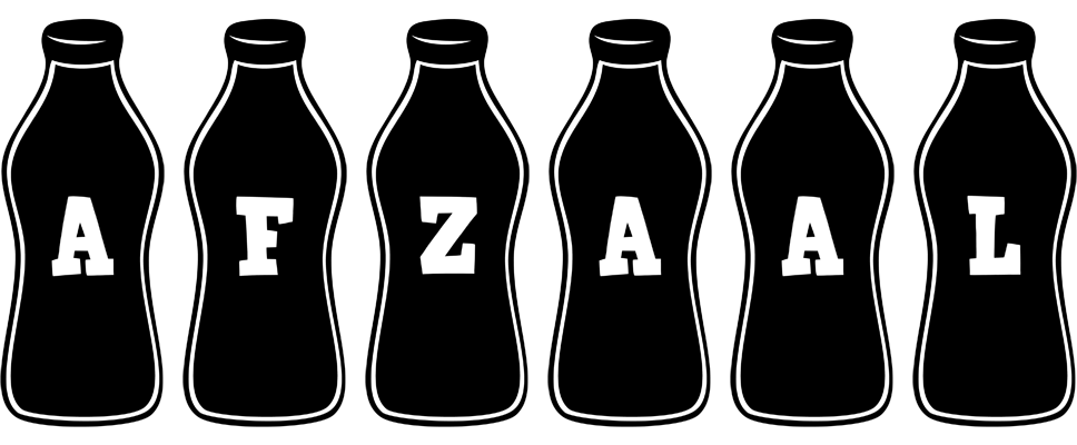 Afzaal bottle logo