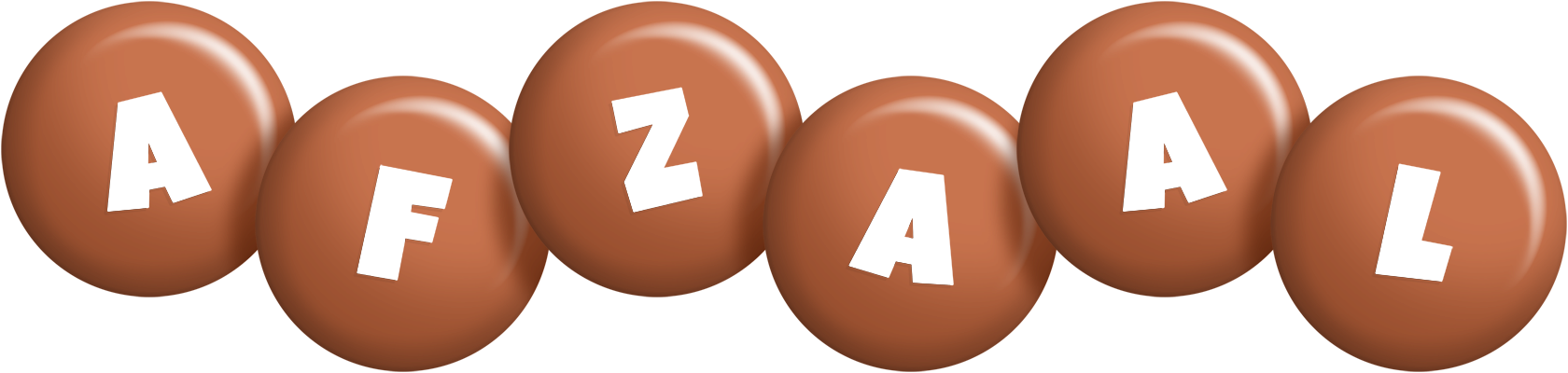 Afzaal candy-brown logo