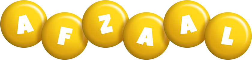 Afzaal candy-yellow logo