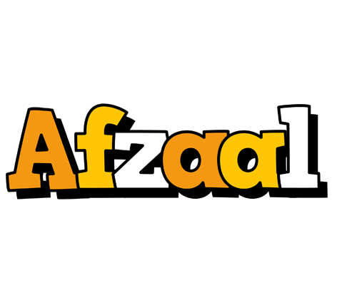 Afzaal cartoon logo