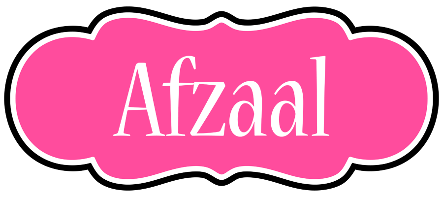 Afzaal invitation logo