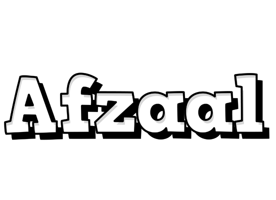 Afzaal snowing logo