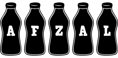 Afzal bottle logo