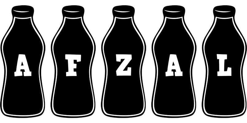 Afzal bottle logo