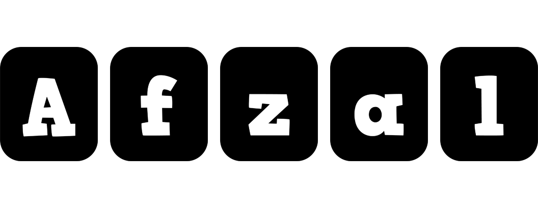 Afzal box logo