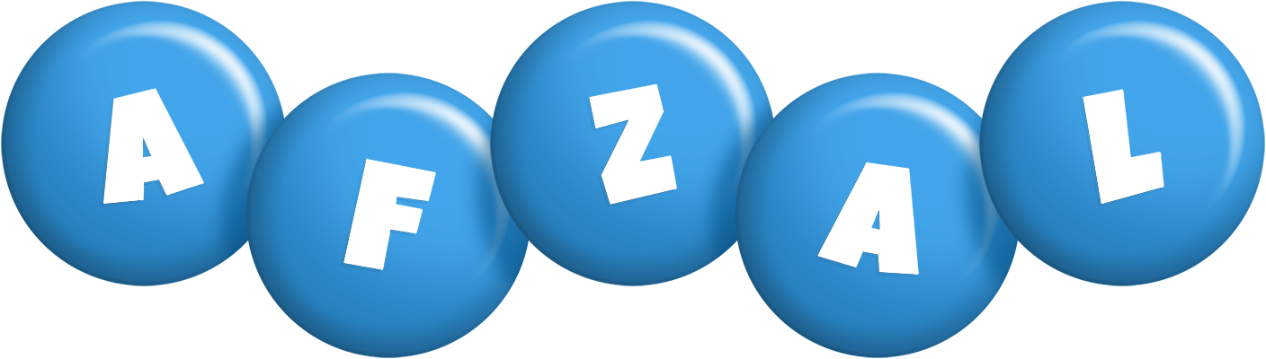 Afzal candy-blue logo