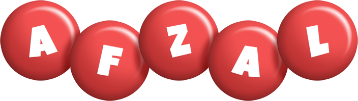 Afzal candy-red logo
