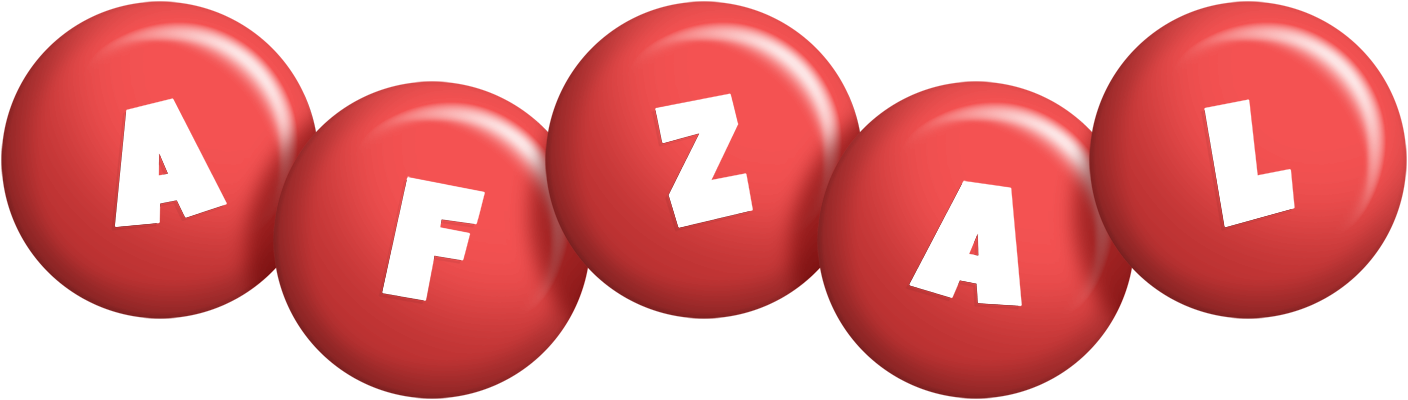 Afzal candy-red logo