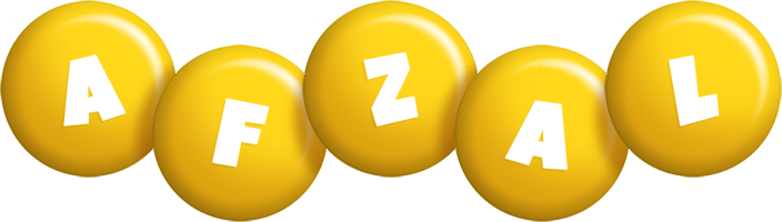 Afzal candy-yellow logo