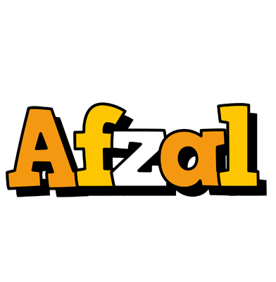 Afzal cartoon logo