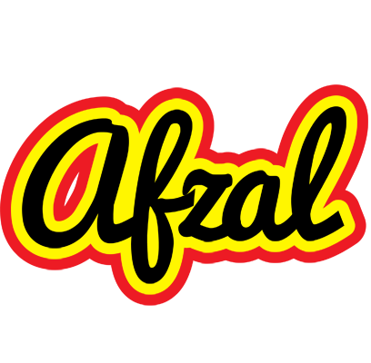 Afzal flaming logo