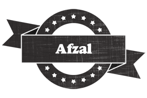 Afzal grunge logo