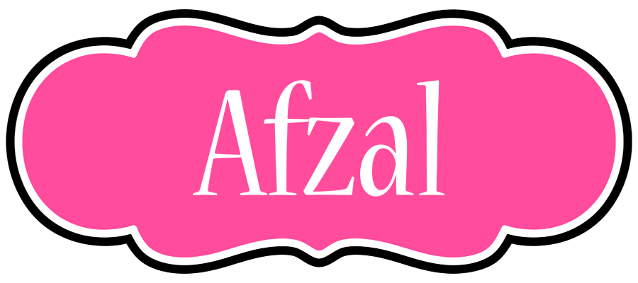 Afzal invitation logo