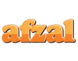 Afzal orange logo