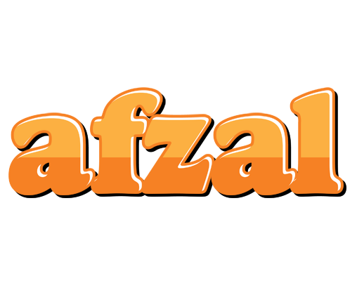Afzal orange logo
