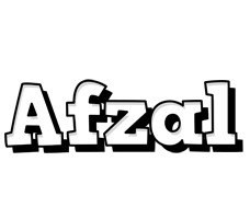 Afzal snowing logo