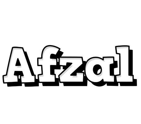 Afzal snowing logo