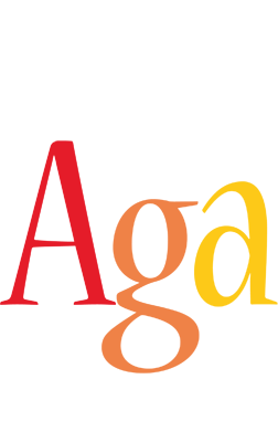 Aga birthday logo