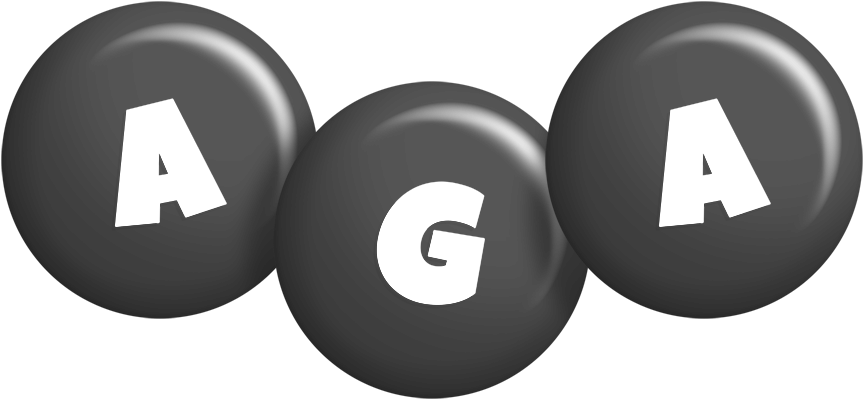 Aga candy-black logo