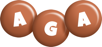 Aga candy-brown logo