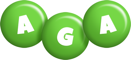 Aga candy-green logo