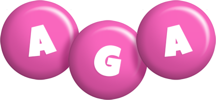 Aga candy-pink logo