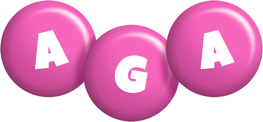 Aga candy-pink logo