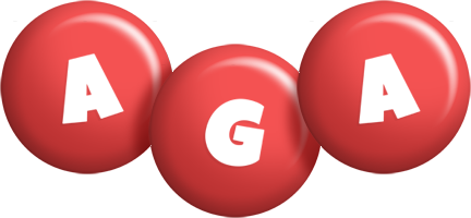 Aga candy-red logo