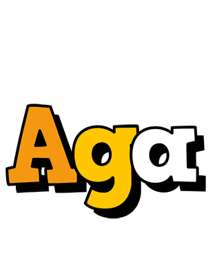 Aga cartoon logo