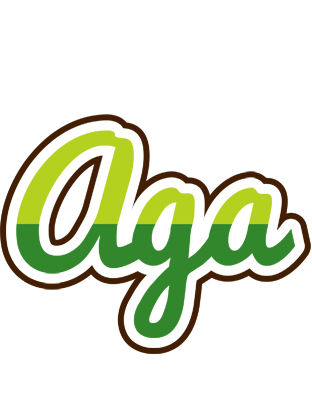 Aga golfing logo