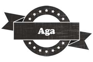 Aga grunge logo