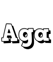 Aga snowing logo