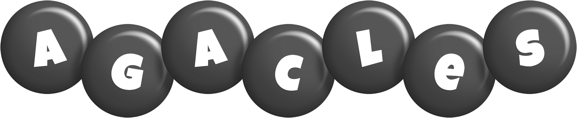 Agacles candy-black logo