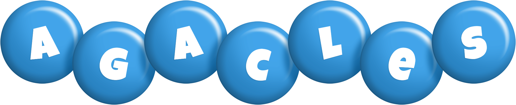Agacles candy-blue logo